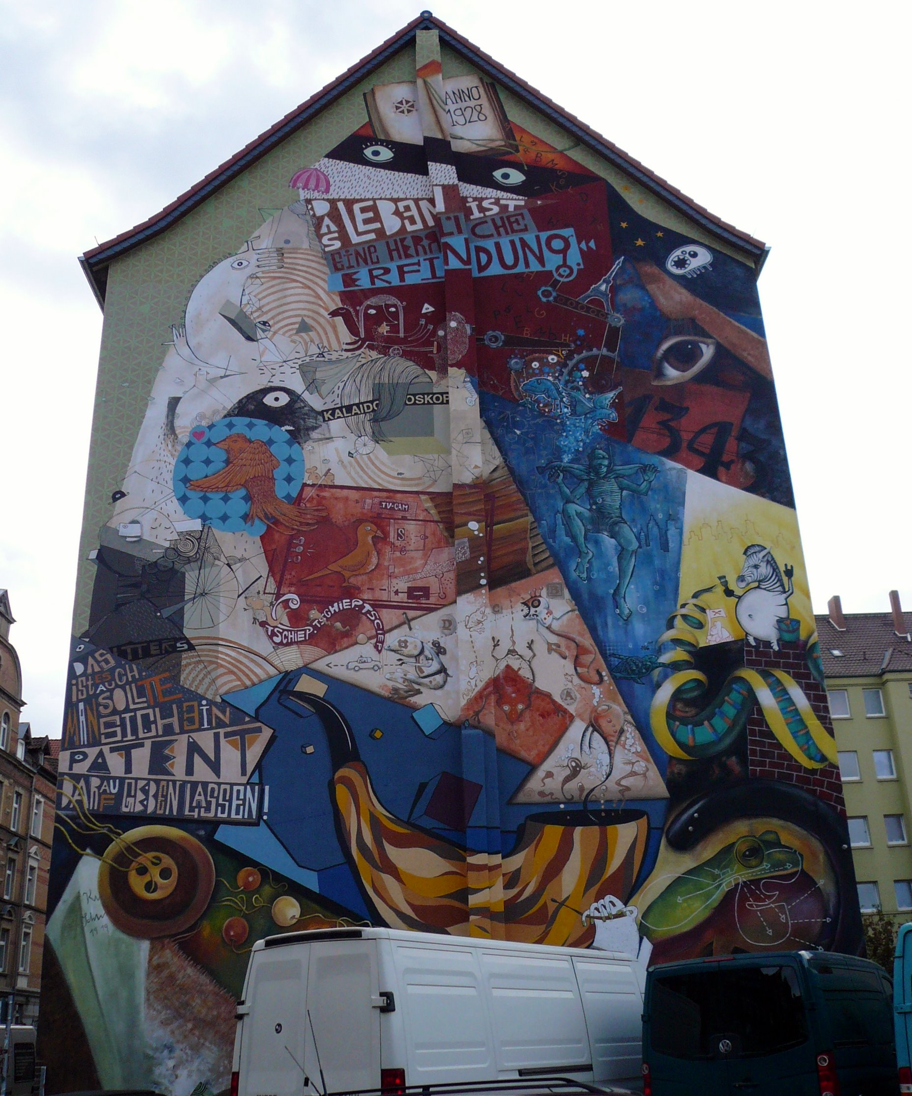 Wandbild in der Velberstraße